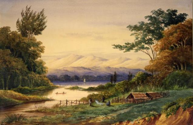 Lake Horowhenua Hoyte 1866
