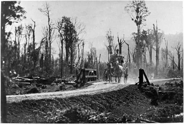 coach in Bakerstown, Woodville 1880