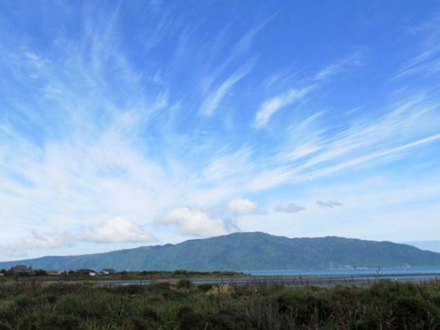 cloud formations over Kapiti Island