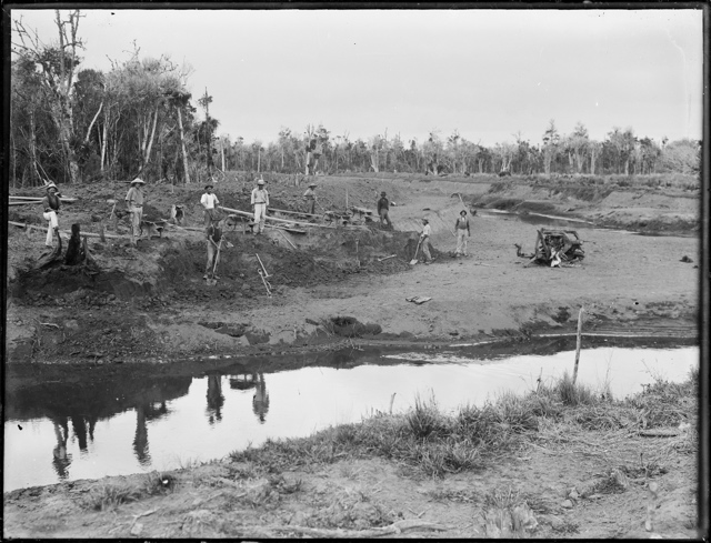 Draining Kaitaia Swamp