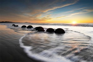 Moeraki boulders